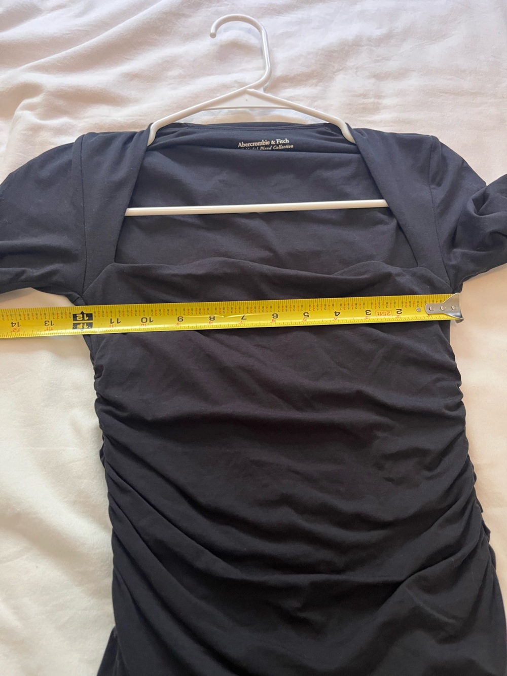 Abercrombie Modal-Blend Collection Square Neck Long Sleeve Mini Dress XS - Picture 6 of 7